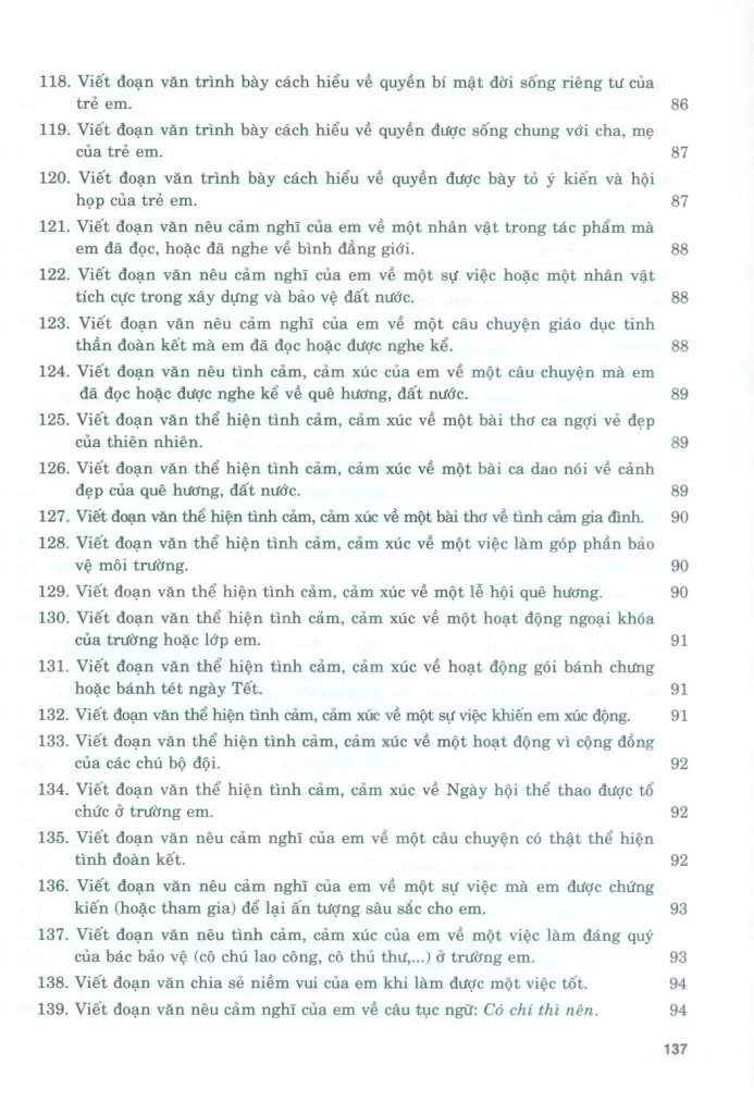 199 BÀI VÀ ĐOẠN VĂN HAY LỚP 5 (Theo chương trình GDPT mới)